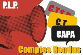 CAPA PLP Recours PPCR : CR et déclaration liminaire