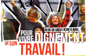 AESH : journée d’action du 8 Avril 2021 – AFFICHE
