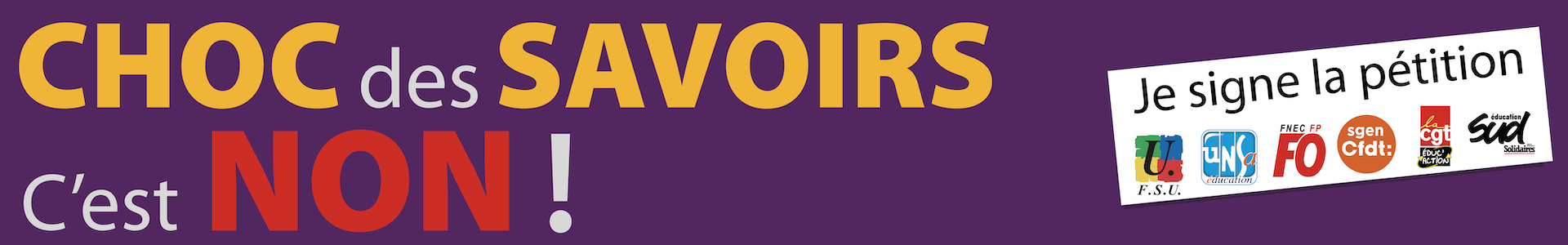 pétition intersyndicale